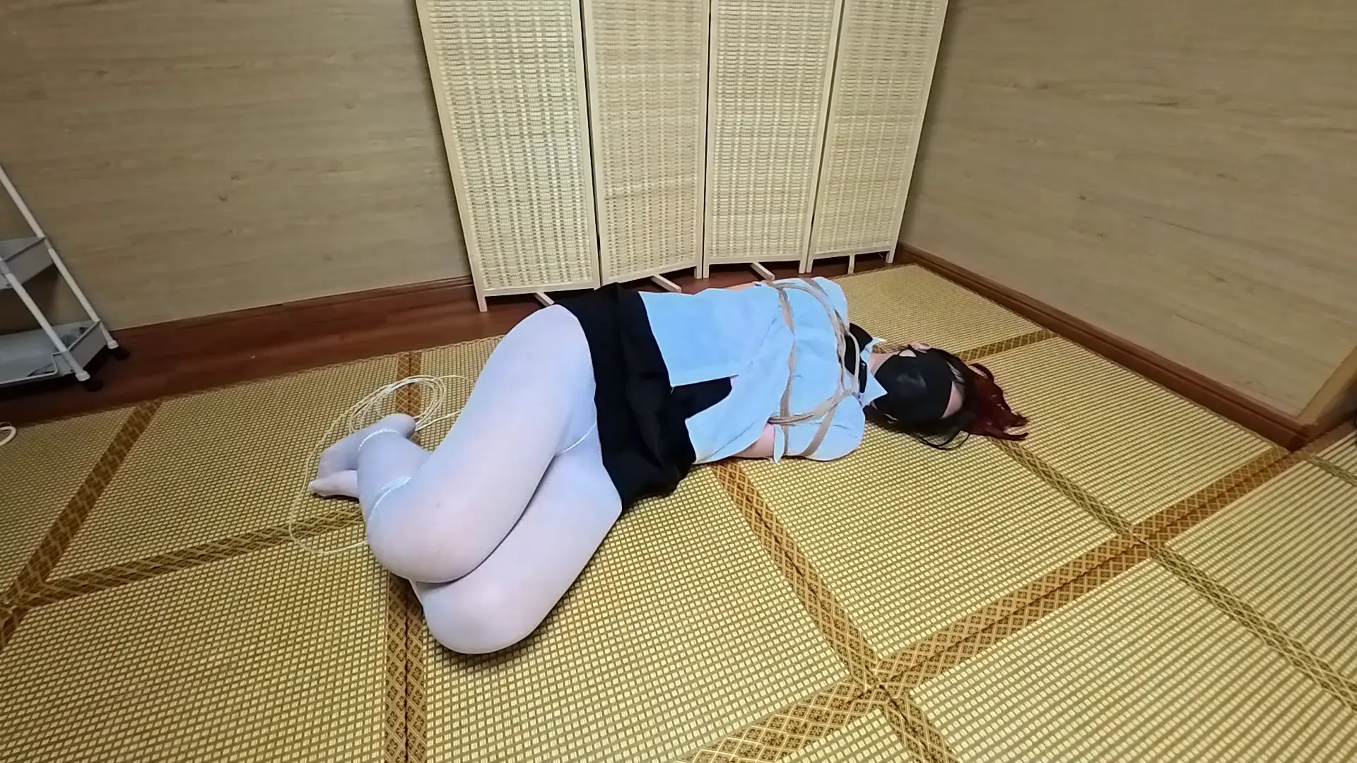 【定拍】【川川】日式后手细尼龙并腿捆绑