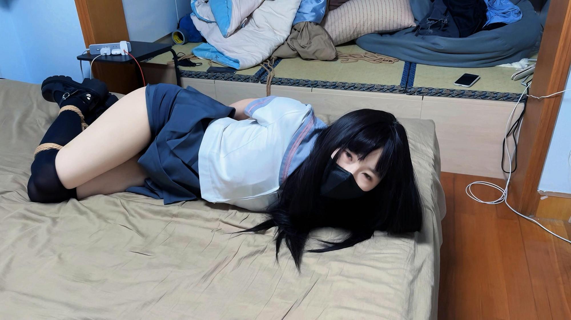 微剧情被捆绑的JK女孩