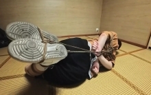 日常服装后手缚驷马拘束！