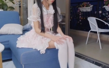 Lolita小姐姐菱缚，晚上捆绑着在阳台吹风