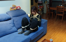【墨色】小锦试拍 捆绑 分腿驷马