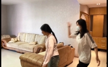 入室盗窃【两个新人第一次体验捆绑，表演】