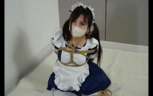 【灰太郎的羊】【希希】铁链与额头碰撞声很悦耳，但美女的呻吟声更让人兴奋不已【日式+折腿缚+郊狼3.0】【女仆装】