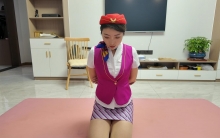 客户体验 二 中 日式反绑 后手观音 空姐 狗链 项圈眼罩 蒙眼 股绳 K9放置 蛇缚 捆绑 挑逗