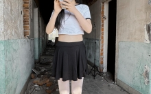 废墟玷污清纯白丝女