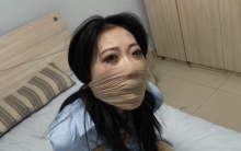  纯享版~极品身材 cos女j服➕超绝肉丝➕日式紧缚+多节并腿缚++放置挣扎+挠脚心+原味丝袜堵嘴+胶布封嘴➕足控福利 挣扎同时伴随呻吟声回荡在整个房间
