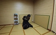 【川川】黑色皮靴日式后手并腿缚