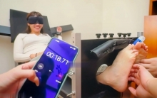 推特大王 又一个脚底怕痒挑战失败的小姐姐