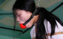 《废弃房的调教》 上集 女M被女主捆绑牵着带到一栋废弃的楼房里，女M在楼房里受到各种捆绑调教