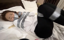 【任我行】【晴儿】胶带与口球的多重结合