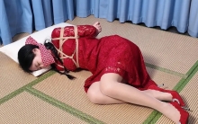 被囚禁的新娘，绝望的挣扎 绳索 五花捆绑