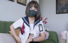 【悠米】《欲望贷》 虚荣心作祟的Jk少女拍下脱衣视频，以此被威胁，开腿器吊缚+12cm高跟罚站+乳夹+单腿吊+固定，为防止大叫，口球固定