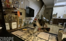 野子自缚系列｜旗袍黑丝高跟吊缚，三种吊缚姿势，负重30kg哑铃吊缚，疼痛难忍口水直流